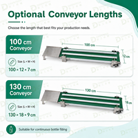 Mesin Pengisi Cairan Otomatis 4 Kepala Pompa Magnetik dengan Conveyor Belt 10-500ml Bersertifikasi CE untuk Botol Minuman, Kecap, Cuka, Parfum