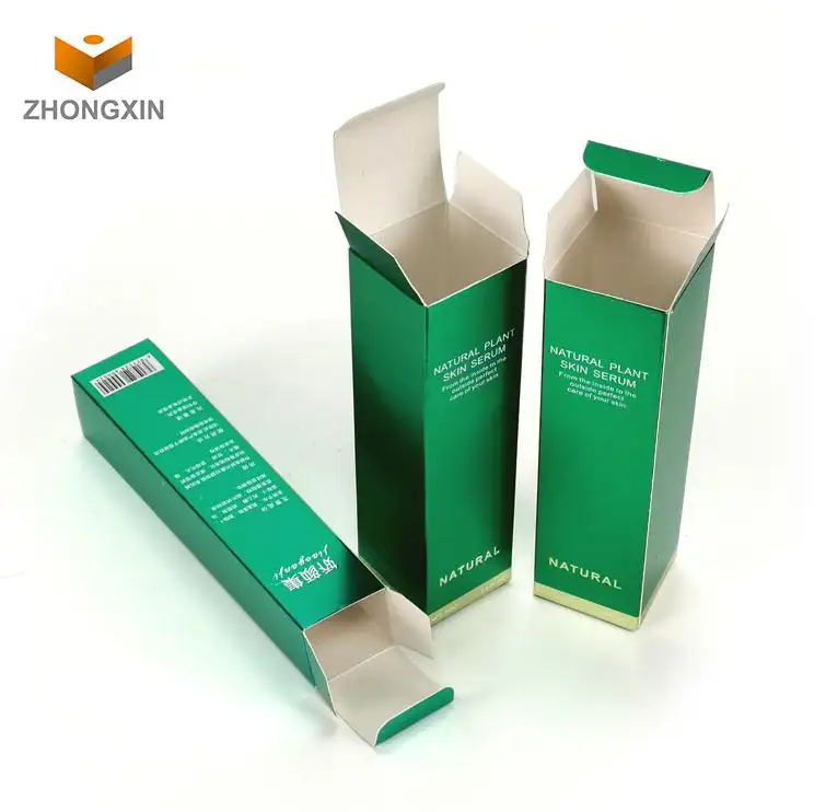 Oem Custom Luxe Verpakking Cosmetische Fles Doos Eco Green Biologisch Afbreekbare Cosmetische Verpakking