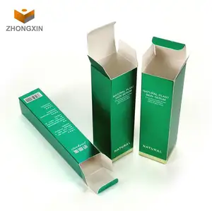 OEM Custom Luxury Packaging Cosmetic Bottle Box Eco Friendly Green Biodegradable Cosmetic Packaging