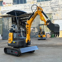 LIVRAISON GRATUITE Mini-excavatrice 2 tonnes EPA, nouvelle excavatrice sur chenilles pour ferme, moteur Kubota 3 cylindres, personnalisable