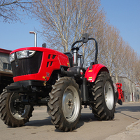 Tractor Agrícola Chino Barato 4x4 de 90 CV con Retroexcavadora y Cargador Frontal, Precio en Ecuador