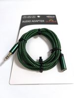Cable de Extensión AUX Macho a Hembra de 3.5mm, Chapado en Oro, PVC, Directo de Fábrica, para Teléfono, Computadora, Altavoz, Auriculares, MP3