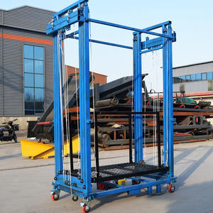 2m-12m 300kg 500Kg mobil elektrikli kaldırma iskele, bina iskelesi ücretsiz korkuluk için kasnak hareketi - Product Image 3