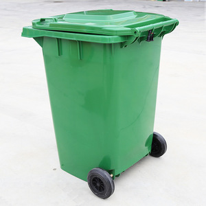 360L Large <b>Plastic</b> Trash Can, Thickened for Sanitation and Sanitation, with Lid and <b>Wheels</b>, Suitable for Community Property - Product Image 2