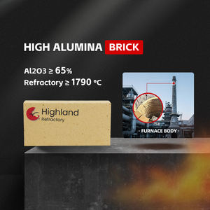 Fabricante SK37 Resistencia a la compresión 230*114*65 Ladrillos refractarios de alta alúmina para alto horno - Product Image 1