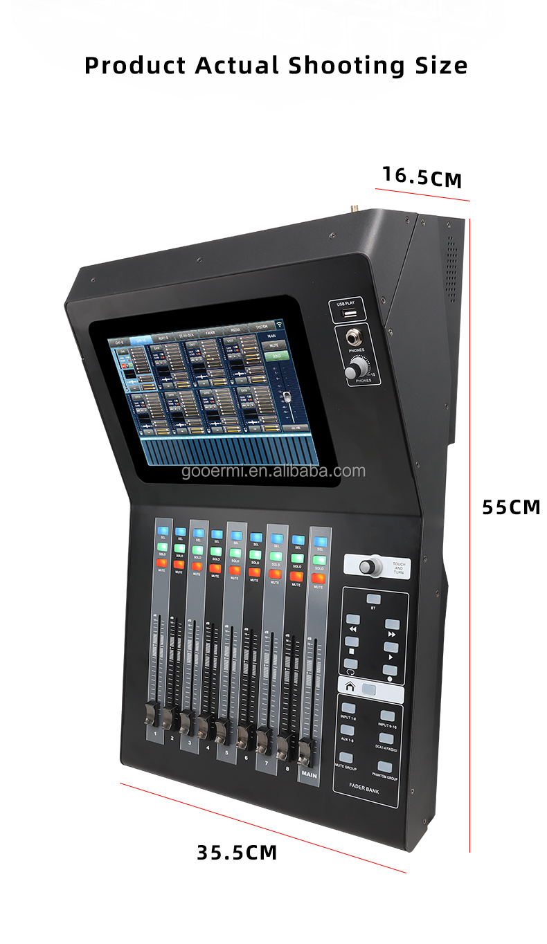 Gooermi DMI3 プロフェッショナルサウンドミキサー 16チャンネル
