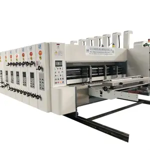 Automatic Corrugated Box Maker Flexo Printing Slotting Die Cutting Carton Making Machine