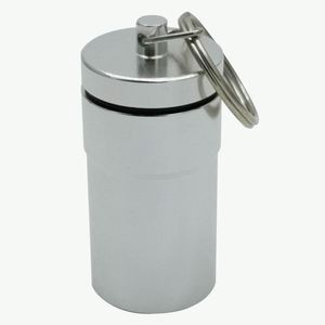 Multi Colors Small <b>Aluminum</b> Bottles Outdoor Travel Pill <b>Containers</b> Daily Pill Case Keychain Custom Logo - Product Image 3