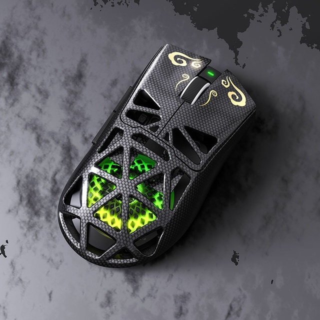 Customize Lightweight Hole Mouse Three-mode Gaming with RGB DPI 12000 6D Ergonomic USB 2.4g Wireless Tri-Mode Office Light Mouse