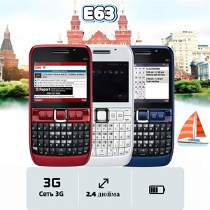 โทรศัพท์มือถือสำหรับการค้าระหว่างประเทศ E63 รุ่นธรรมดา ไม่ใช่สมาร์ทโฟน รองรับ 3G สำหรับผู้สูงอายุและนักเรียน ปุ่มกดแบบเต็ม ดีไซน์แบบแท่งตรง - Product Image 5