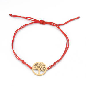 Bijoux SS personnalisés, breloques <span class=keywords><strong>arbre</strong></span> <span class=keywords><strong>de</strong></span> <span class=keywords><strong>vie</strong></span> en or, <span class=keywords><strong>bracelet</strong></span> avec carte <span class=keywords><strong>de</strong></span> vœux, bijoux, <span class=keywords><strong>cordon</strong></span> d'emballage artisanal, <span class=keywords><strong>bracelet</strong></span> Make A Wish <span class=keywords><strong>Bracelet</strong></span> - Product Image 2