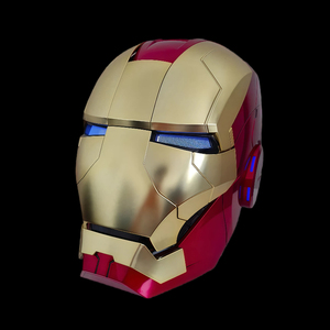 Nouvelle Arrivée 2026 <span class=keywords><strong>Casque</strong></span> <span class=keywords><strong>Iron</strong></span> <span class=keywords><strong>Man</strong></span> Mk5 Motorisé à Commande Vocale Automatique Cosplay Lumière LED Entièrement Noir Rechargeable USB Respirant - Product Image 3
