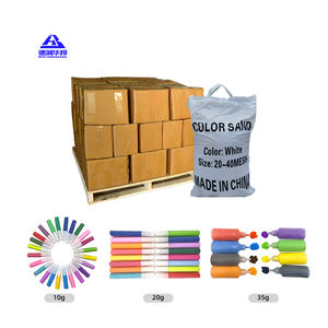 <span class=keywords><strong>Sable</strong></span> coloré résistant aux intempéries pour la décoration de façades de bâtiments extérieurs, <span class=keywords><strong>sable</strong></span> coloré à taille de particules uniforme pour peinture à base d'eau - Product Image 2
