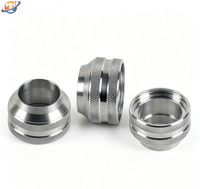 Komponen Cincin Baja Tahan Karat Berulir CNC Custom, Pabrik Komponen Mesin Presisi OEM ODM