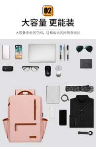 Sac à dos d'affaires personnalisé avec logo, léger, style coréen, pour garçons et filles, avec port USB, idéal pour les voyages - Product Image 4