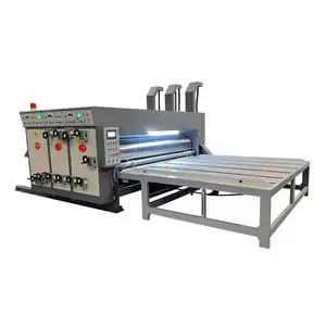 Semi Automatic Chain Feeding Flexo Printer Slotter Die Cutter Machine Carton Box Printing Slotting Machine