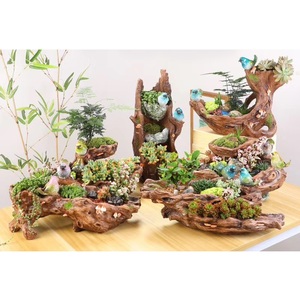 <span class=keywords><strong>Amazon</strong></span> Offre Spéciale grande résine bonsaï plante <span class=keywords><strong>pot</strong></span> oiseau succulentes herbe fleur <span class=keywords><strong>pot</strong></span> avec de la musique - Product Image 1