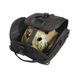 Étui de rangement camouflage pour casques de <span class=keywords><strong>moto</strong></span> et de vélo, sac tactique à coquille MOLLE pour casque - Product Image 4