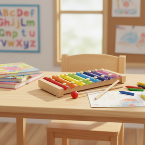 <span class=keywords><strong>Xylophone</strong></span> éducatif en bois pour enfants, boîte à musique miniature 8 pièces, jouet non électrique pour garçons et filles - Product Image 5
