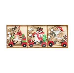 Vendita Diretta Fabbrica: Set di 3 Ornamenti Natalizi Fai-da-te in Legno a Forma di Angelo da Appendere, 6cm - Palline e Decorazioni per Albero di Natale - Product Image 3