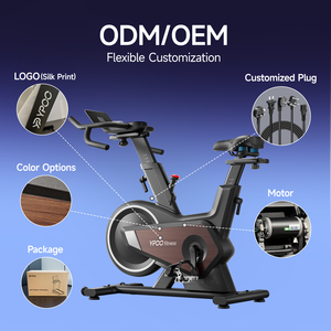 Vélos de spinning, vélos d'exercice, volant d'inertie de 12 kg, <span class=keywords><strong>vélo</strong></span> de spinning d'intérieur, contrô<span class=keywords><strong>le</strong></span> électronique, <span class=keywords><strong>vélo</strong></span> de spinning intelligent, magnétique - Product Image 5
