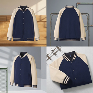 Veste de baseball universitaire unisexe à logo personnalisé, impression numérique respirante, taille plus, sweat-shirt sport à lettres, veste varsity - Product Image 4