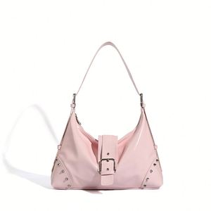 Women's Hobo <b>Bag</b> <b>Large</b> Capacity PU Leather <b>Shoulder</b> <b>Bag</b> With Buckle Closure Fashion Black Pink All Seasons - Product Image 5