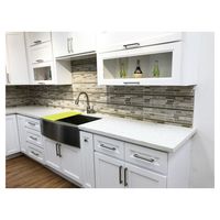 Armoires de cuisine en bois massif de style américain haut de gamme sur mesure Prima, parfaites pour les villas