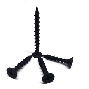Vis à cloison sèche à filetage grossier, phosphatées noires, haute résistance, pour plaques de plâtre, clous pour panneaux muraux en vrac, vis autotaraudeuses pour cloison sèche - Product Image 3