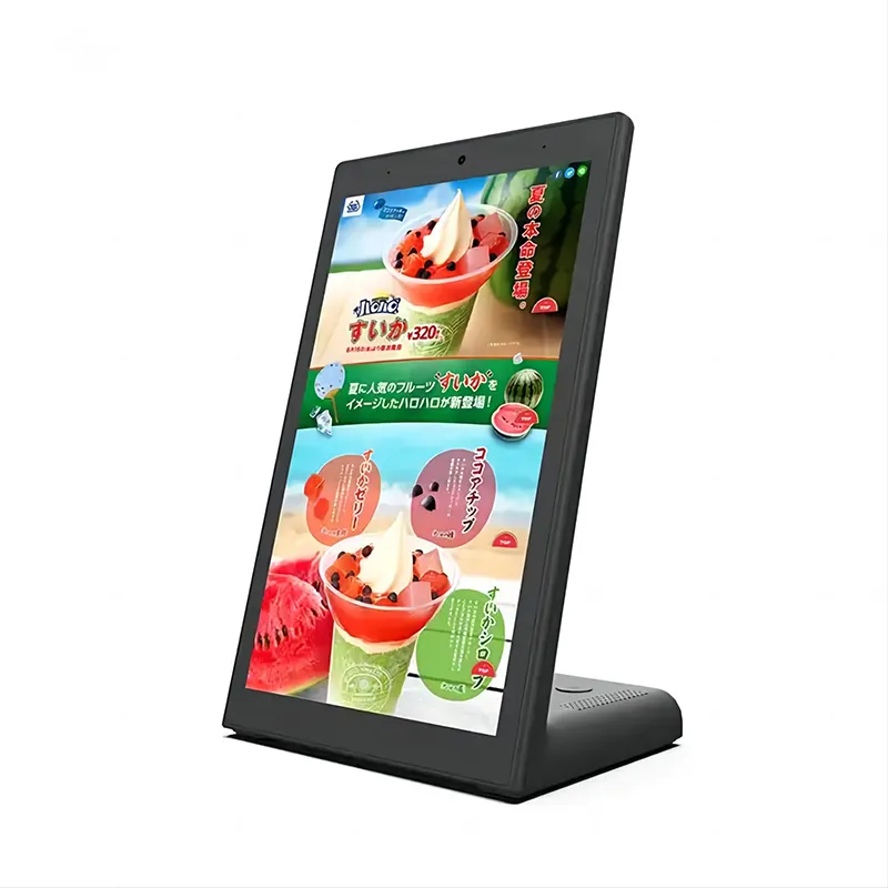 L hình dạng 8 10 inch cảm ứng điện dung phản hồi của khách hàng đánh giá nhà hàng ngân hàng đặt hàng PoE RJ45 NFC POS Máy tính để bàn Android Máy tính bảng