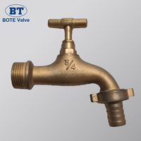 Robinet d'eau chaude haute température en alliage, buse à eau bouillante rapide, surface polie, extérieur antigel, épaissi, 3/4" 1/2"