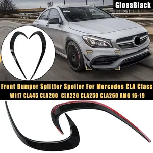 Spoiler de pare-chocs avant, diffuseur de phares antibrouillard pour Mercedes Classe CLA W117 CLA45 CLA200 CLA220 CLA250 CLA260 AMG 2016-2019 - Product Image 1