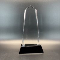 Trophée en verre facetté personnalisé de haute qualité pour la décoration de Noël à la maison, récompense souvenir en cristal, cadeau