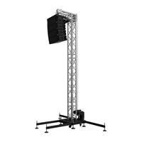 Elegante Torre de Elevación Portátil para Line Array de Audio y Altavoces, Truss de Aleación de Aluminio Cuadrado y Triangular para Escenarios, Eventos y Conciertos con Certificación TUV