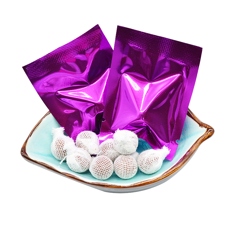 1 unidad/bolsa de aluminio morada sin etiqueta