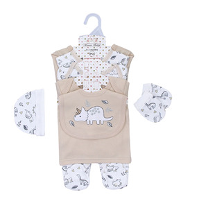 Conjuntos de Ropa de Bebé de Alta Calidad Mameluco de Algodón Orgánico 3 Piezas Conjunto de Ropa de Punto para Niño y Niña Recién Nacido - Product Image 5