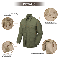 Vêtements de chasse d'hiver respirants, écologiques, personnalisés, imprimés, tissés, durables, imperméables, vente en gros, tactiques, pour hommes, KBL-BDU-PR