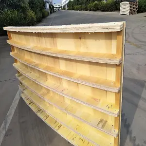Fabrikdirektverkauf Schalung Überzug gebogene Beton-Schalung kurve Schalung