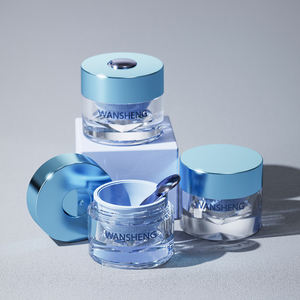 צנצנת עיצוב אקרילי עם אניה פנימי מילוי מסתובב למילוי קרם לחות לילה 50 גרם מידות 100 גרם עם כף - Product Image 6