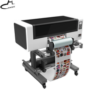 Haolic top uv dtf imprimante rouleau plastifieuse tout-en-1 a3 étui mobile machine d'impression autocollants imprimante 3 têtes TX800 rouleau à rouleau