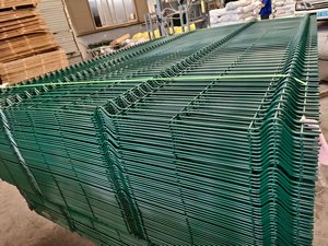 Panneau de clôture en PVC vert 200x50mm, prix d'usine, clôture en métal, maille métallique - Product Image 3
