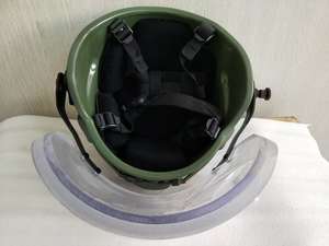 MICH ODグリーンUHMWPEアラミド弾道防護タクティカルヘルメット（3Aバイザー付き）頭部保護FAST M88ウェンディヘルメット（フェイスシールド付き） - Product Image 3