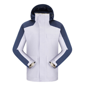 เสื้อแจ็คเก็ตกันลมสำหรับผู้ชาย พร้อมซับในขนแกะและดีไซน์มีฮู้ดสำหรับสวมใส่กลางแจ้ง - Product Image 1