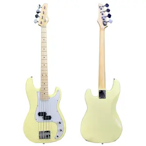 Aiersi-guitarra eléctrica de 4 cuerdas, cuerpo de tilo sólido, estilo P, STB-150, venta al por mayor