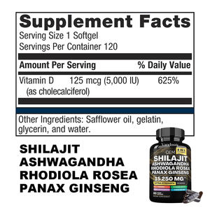 Premium yetişkin enerji bağışıklık destek kapsülleri himalaya Shilajit reçine özü ashashandha <span class=keywords><strong>Rhodiola</strong></span> <span class=keywords><strong>Rosea</strong></span> hamile kadınlar - Product Image 4