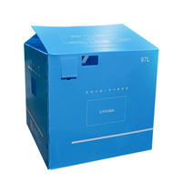 Boîtes d'emballage ondulées en plastique durables personnalisables de pp avec le diviseur facultatif