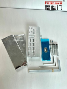 Cierrapuertas Moderno para Puerta de Vidrio sin Marco de 100 kg, Velocidad Ajustable con Resorte de Suelo de Aleación de Aluminio sin Necesidad de Perforación para Hoteles - Product Image 4
