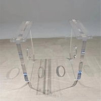 Pied de meuble en acrylique pour tables de salle à manger, de salon ou de restaurant - Design contemporain pour bureau à domicile et bar, support de table de style farmhouse