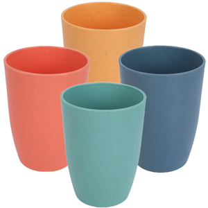 Eco-friendly Wheat Straw Drinking Cup Unbreakable Reusable Mouthwash <b>Mug</b> Assorted Colors for Home Bathroom School Travel - Product Image 6