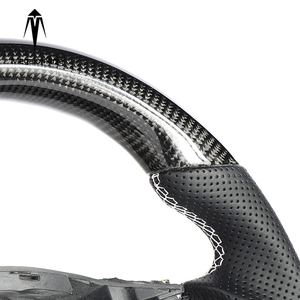 Carbon Fiber Steering Wheel for Tesla Model 3 Y X S 2017 2018 2019 2020 <strong>2021</strong> 2022 Custom Leather - Product Image 3